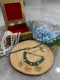 Green couple rakhi set— Desi Luxe NZ