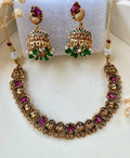 Antique polish necklace set