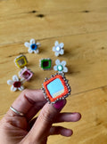 Orange mirror ring