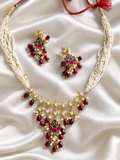 Premium Pachi Kundan Rajwadi Necklace Set