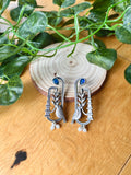 German Silver Bird earrings