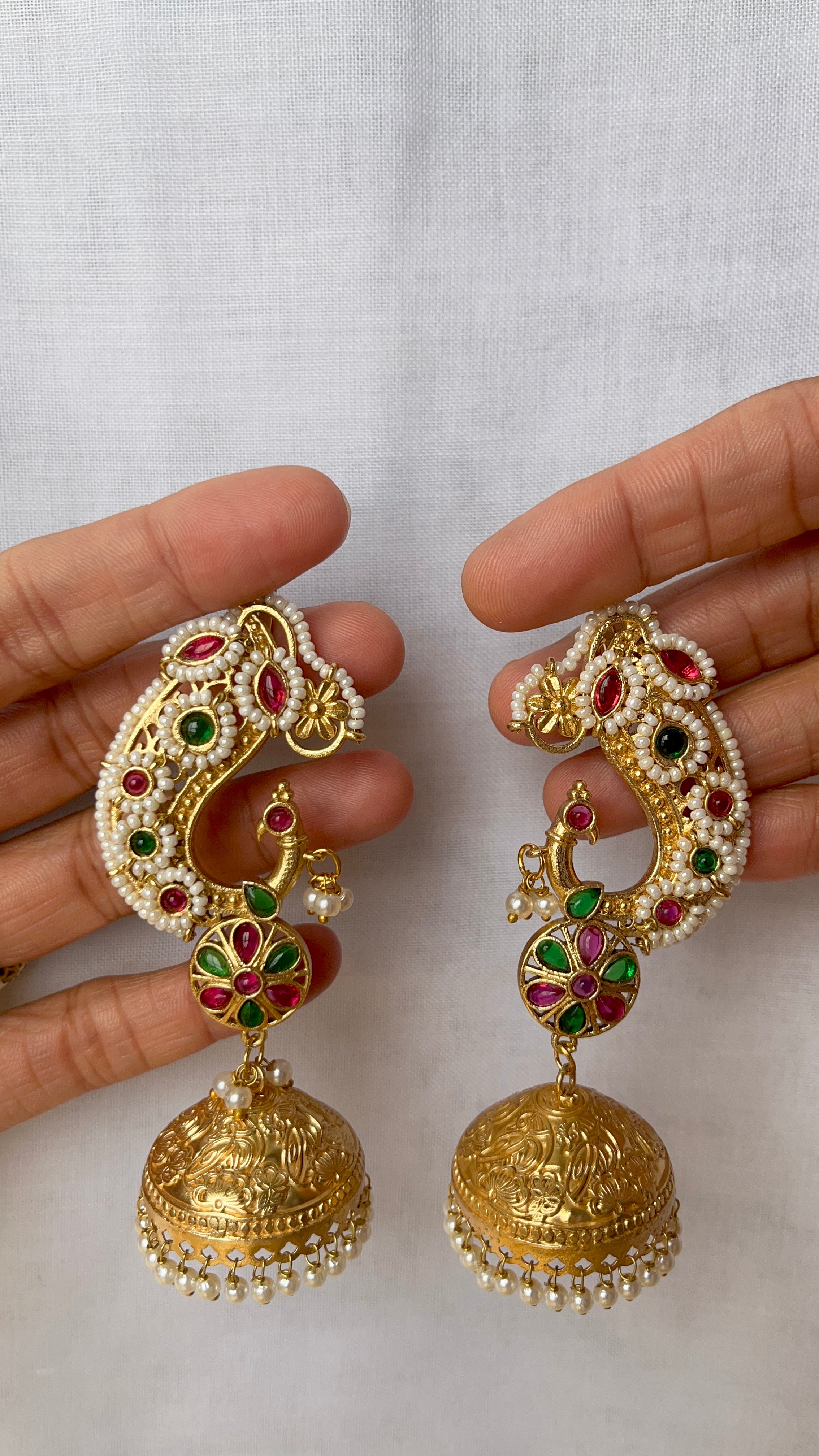 Mayur Karnaphool jhumka