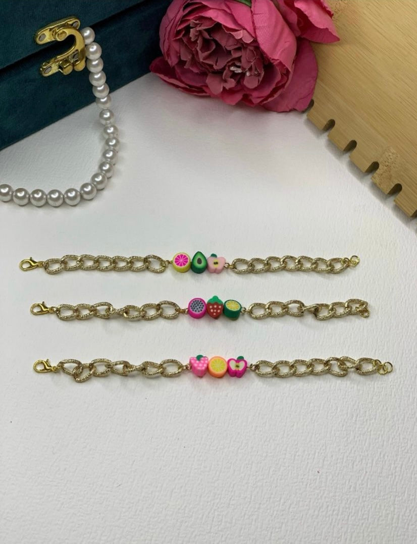 Kids fruit rakhi bracelet single—Desi Luxe NZ