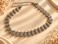 Dual Tone Oxidised Waist Belt | Kamarband for Navratri & Lehenga