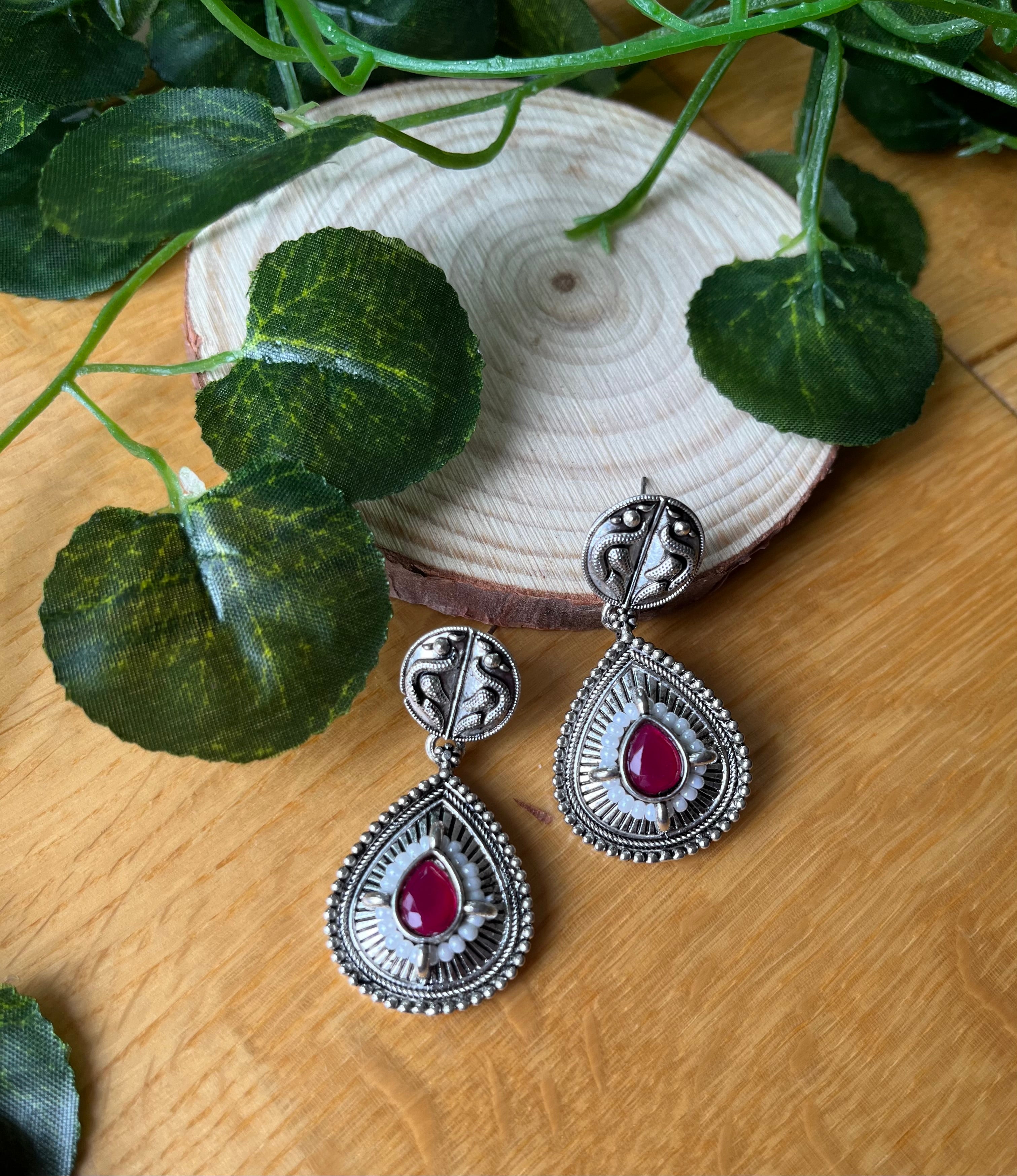 Oxidised earrings