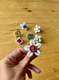 Red Cowrie shell ring