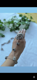Oxidised hathphool- 1 pc
