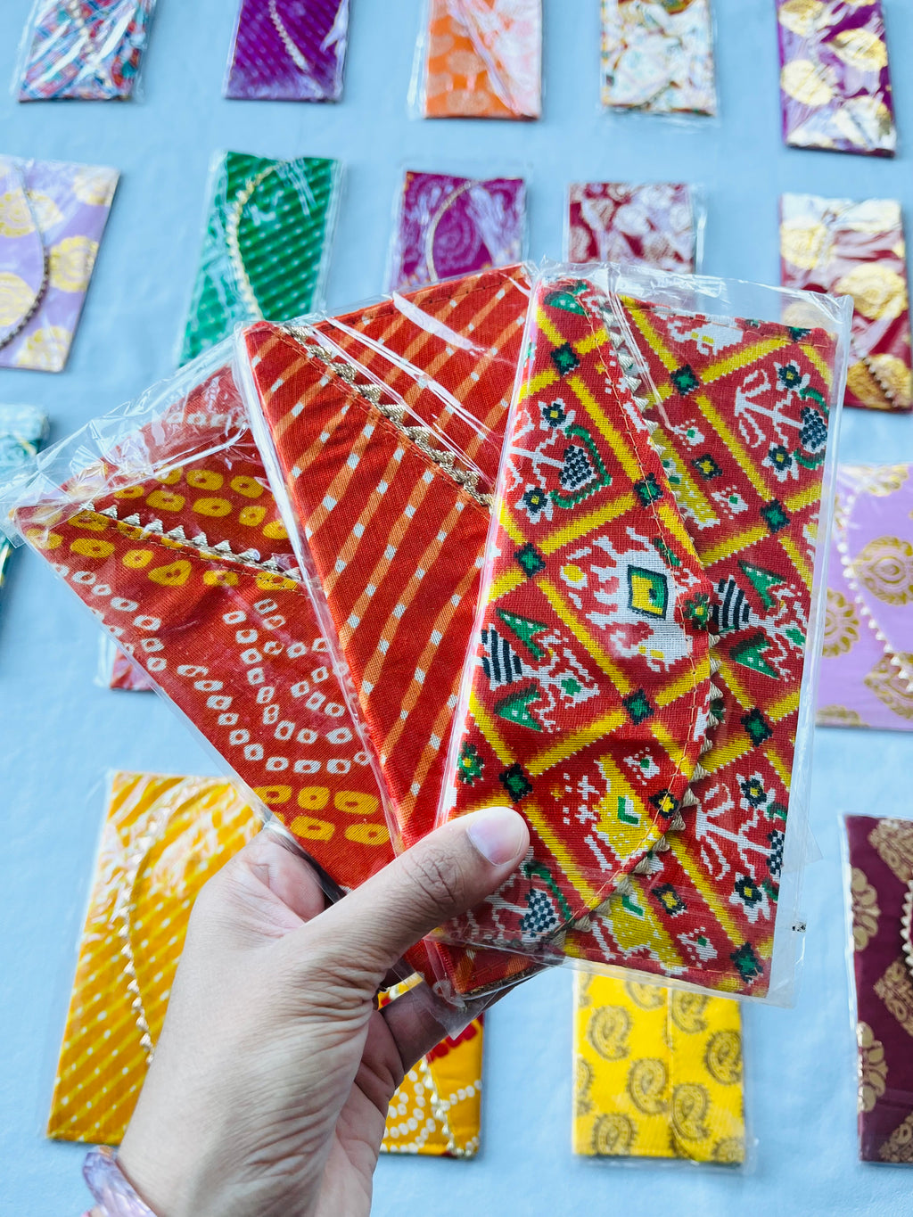 Traditional print Fabric Cash Envelopes