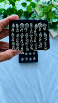 Oxidised nose pins clip on- single piece