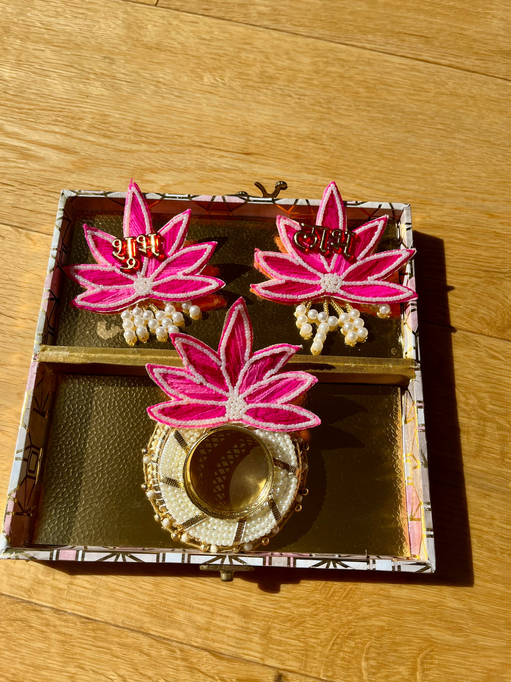 Lotus Shubh Labh and Tlight gift set