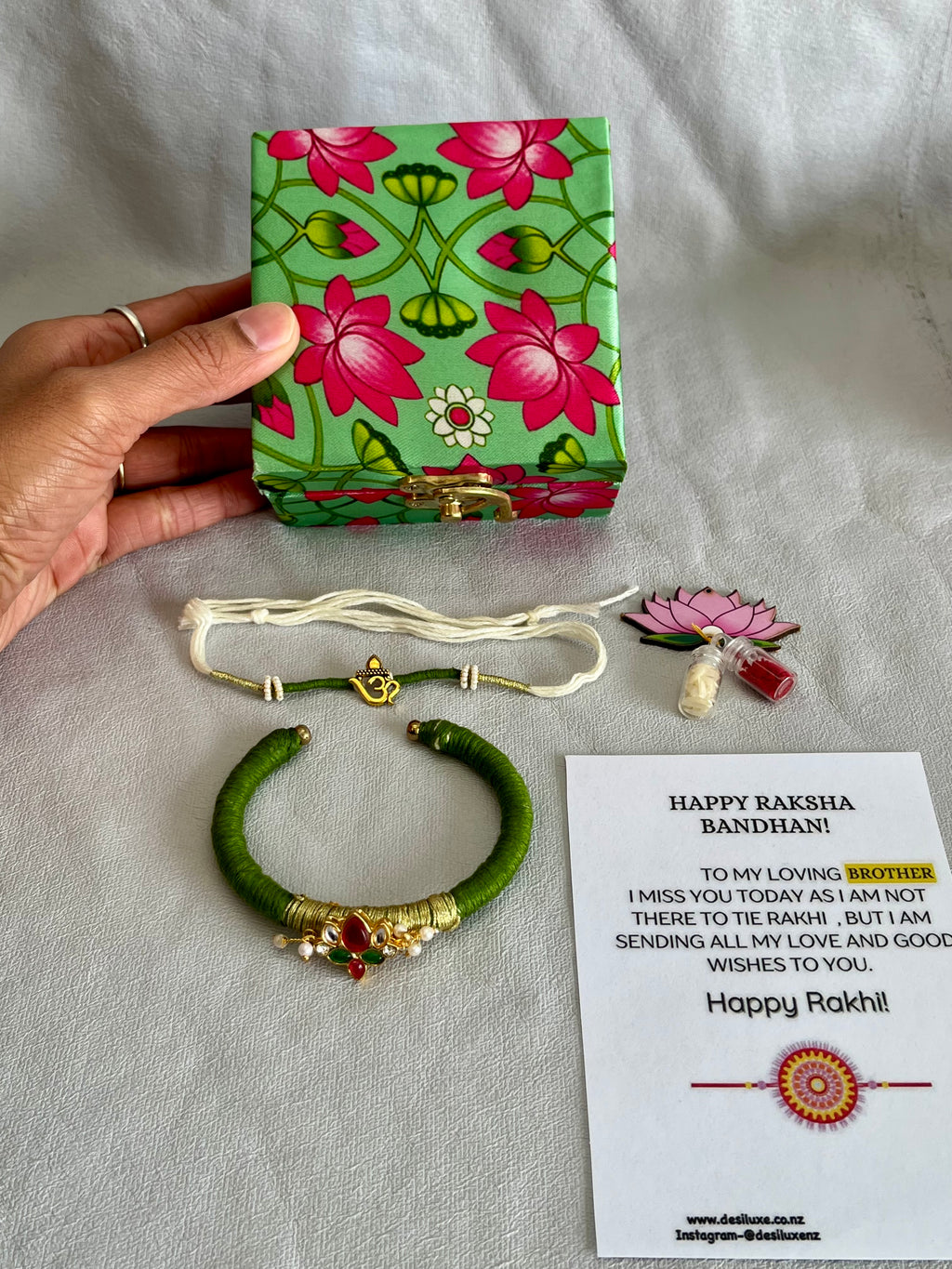 Lotus Rakhi hamper