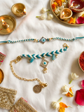 Evil eye couple rakhi pair —Desi Luxe NZ