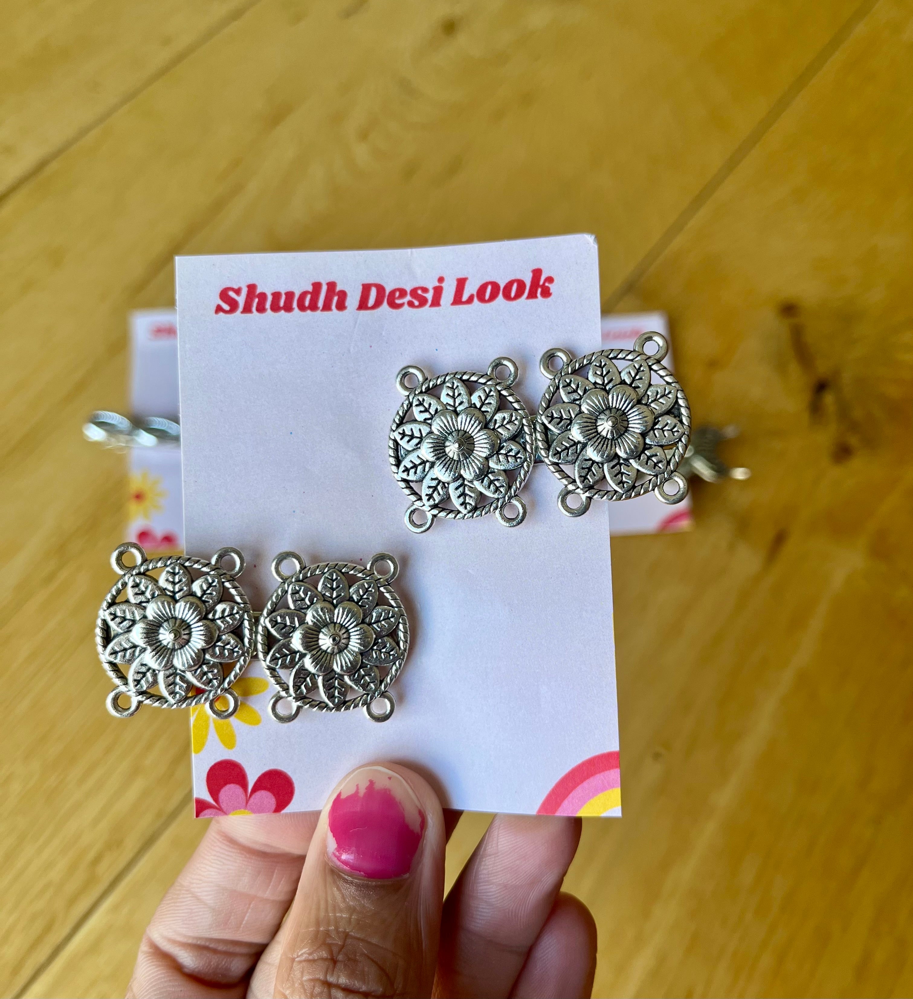 Oxidised hair pins