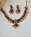 Antique Polish Kundan and Coin necklace set