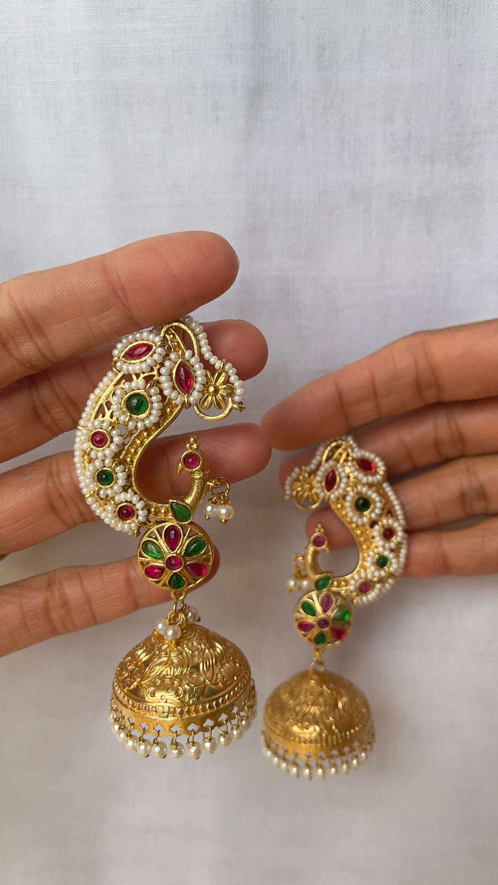 Mayur Karnaphool jhumka