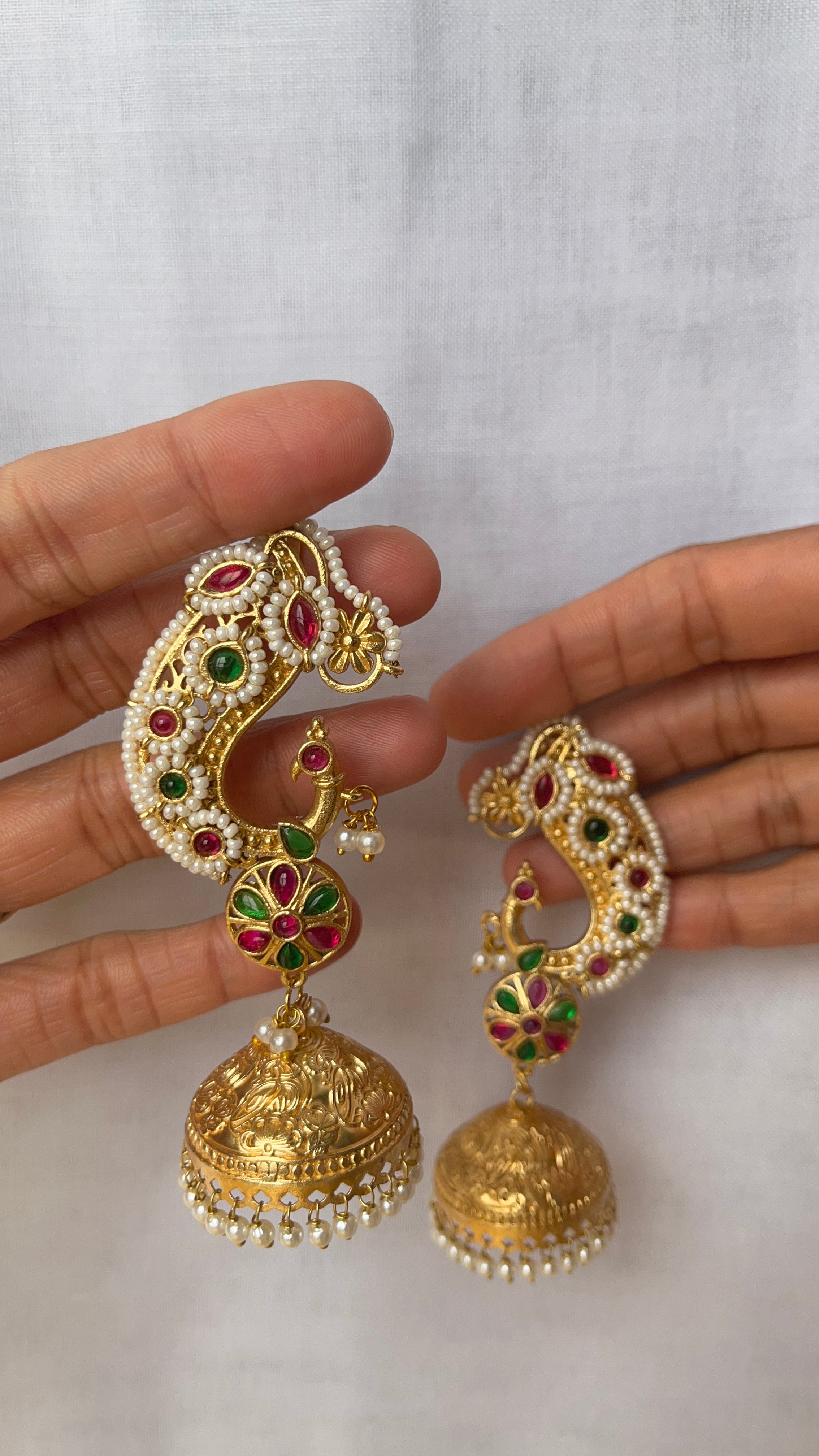 Mayur Karnaphool jhumka