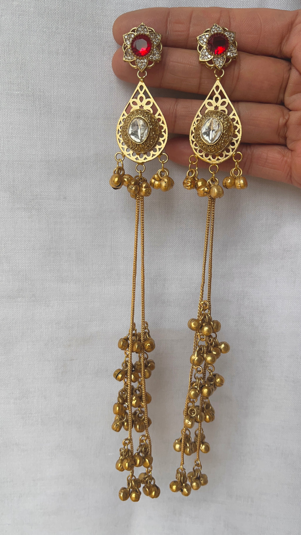 Long kashmiri earrings