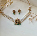 Laxmiji idol and pearl choker