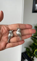 German silver Bird earrings—Desi Luxe NZ