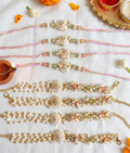 Pastel couple rakhi pair—Desi Luxe NZ