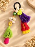 Navratri Special Hair Tie | Handmade Indian Tassel Hair Accessory