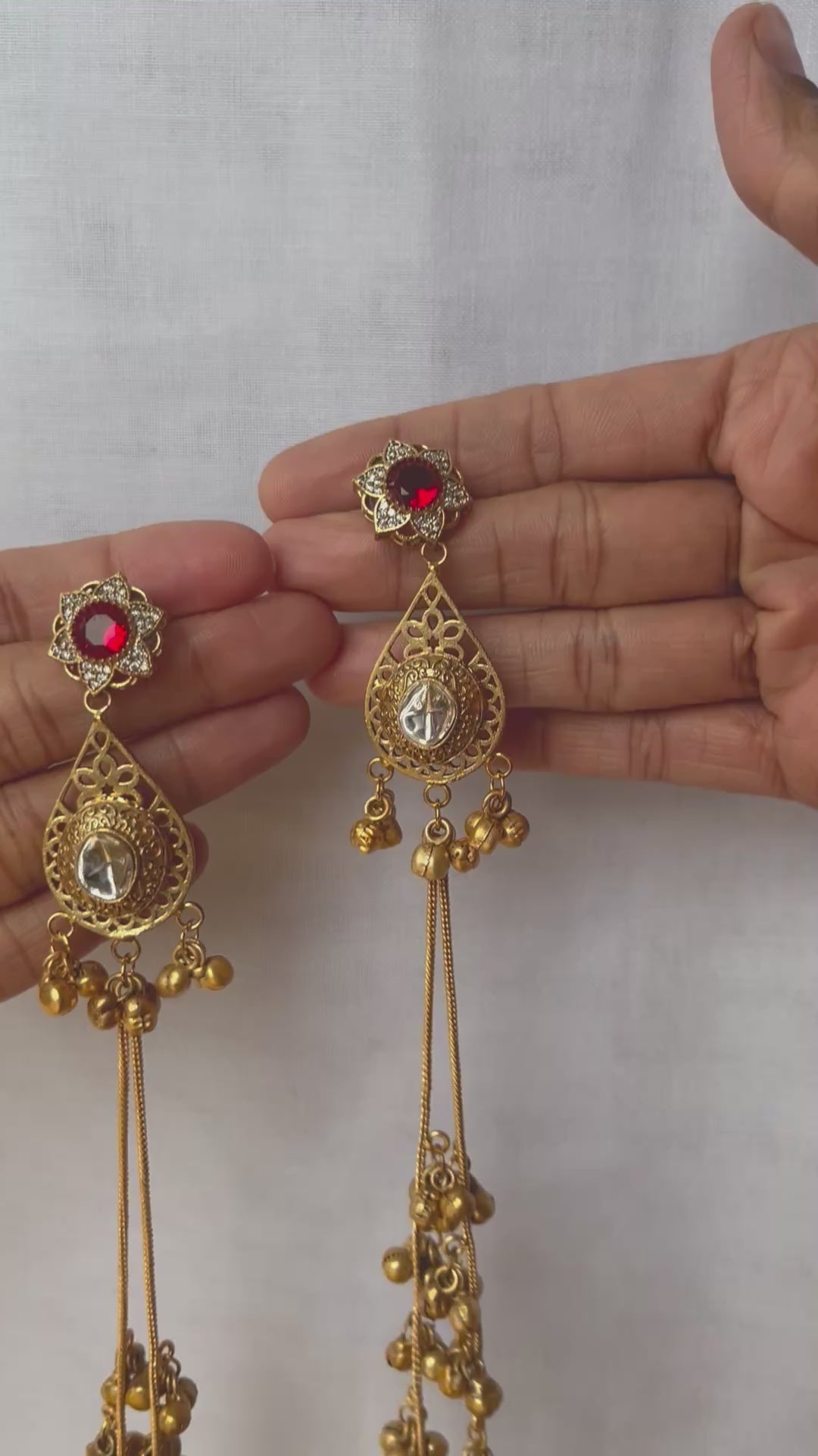Long kashmiri earrings