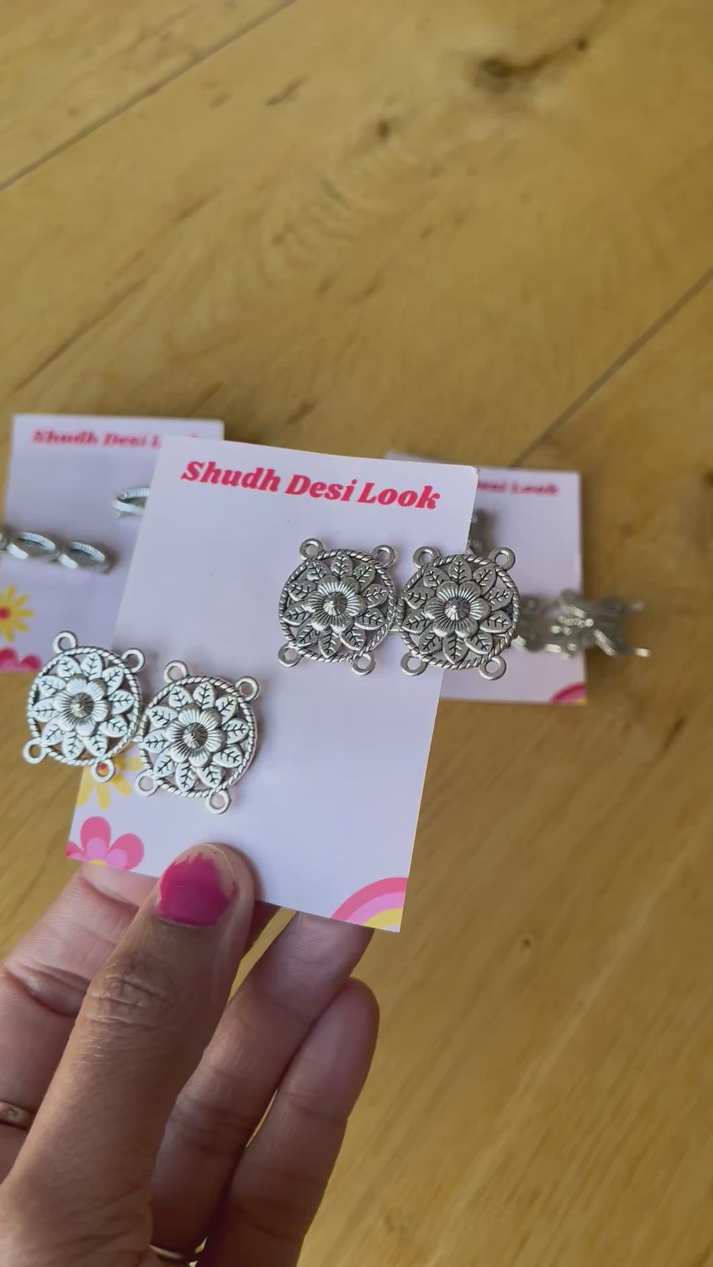 Oxidised hair pins