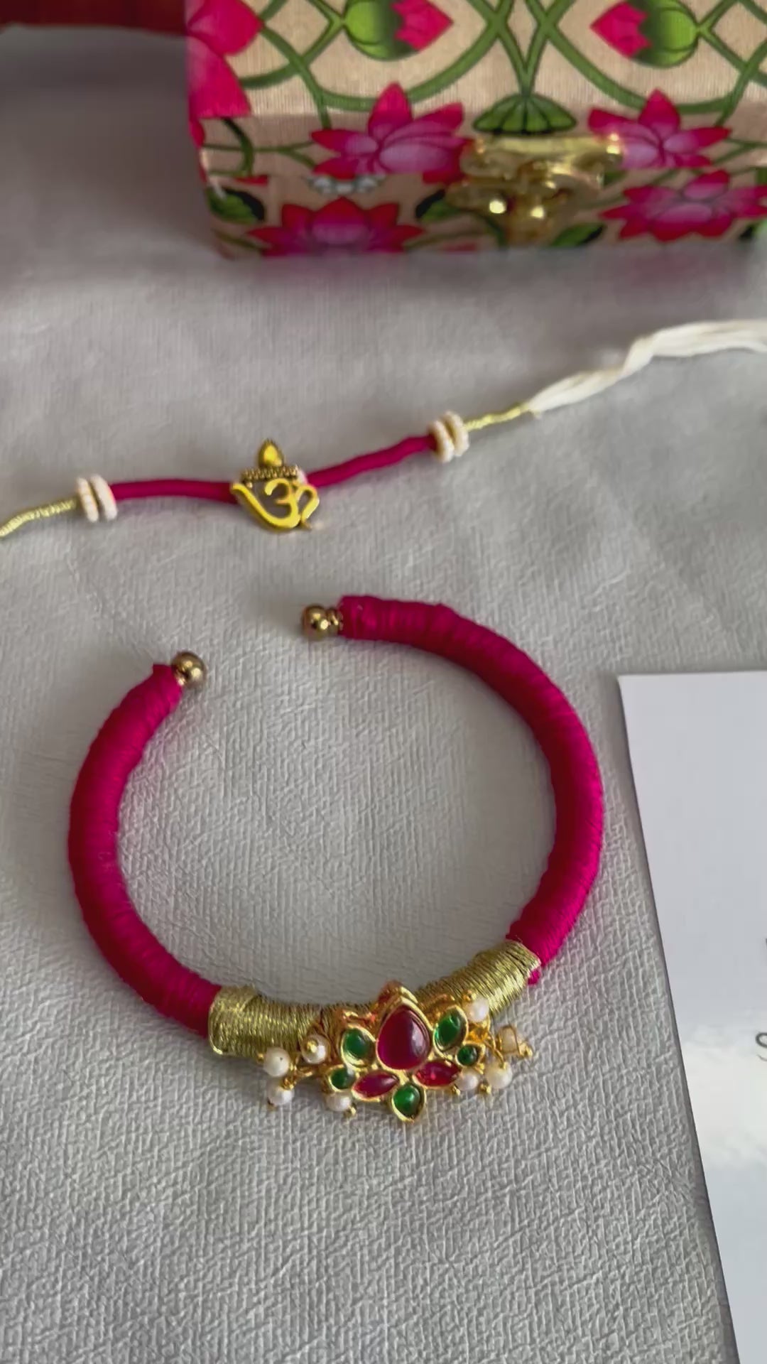 Lotus Rakhi Hamper Box