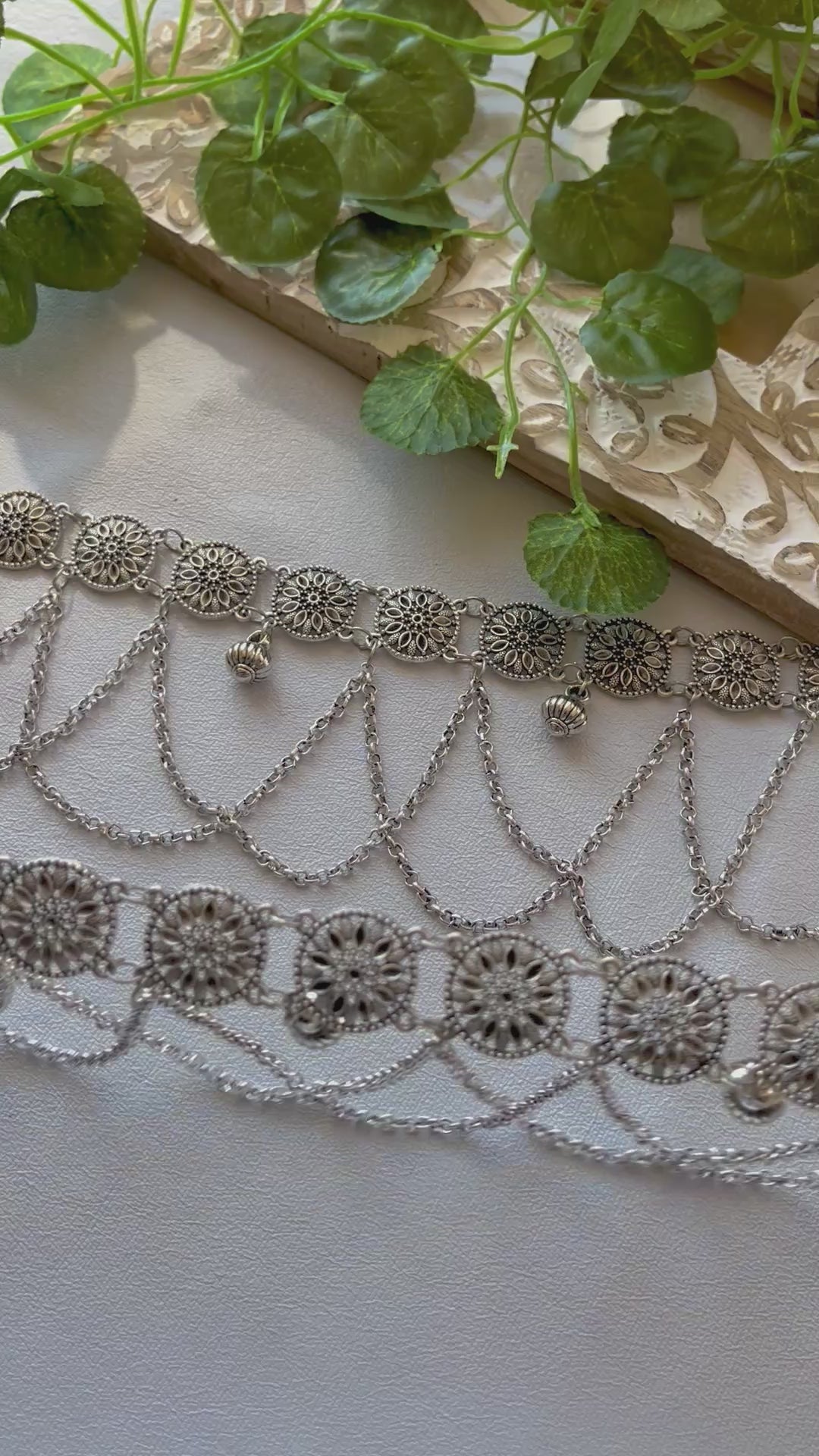 Oxidised waist belt