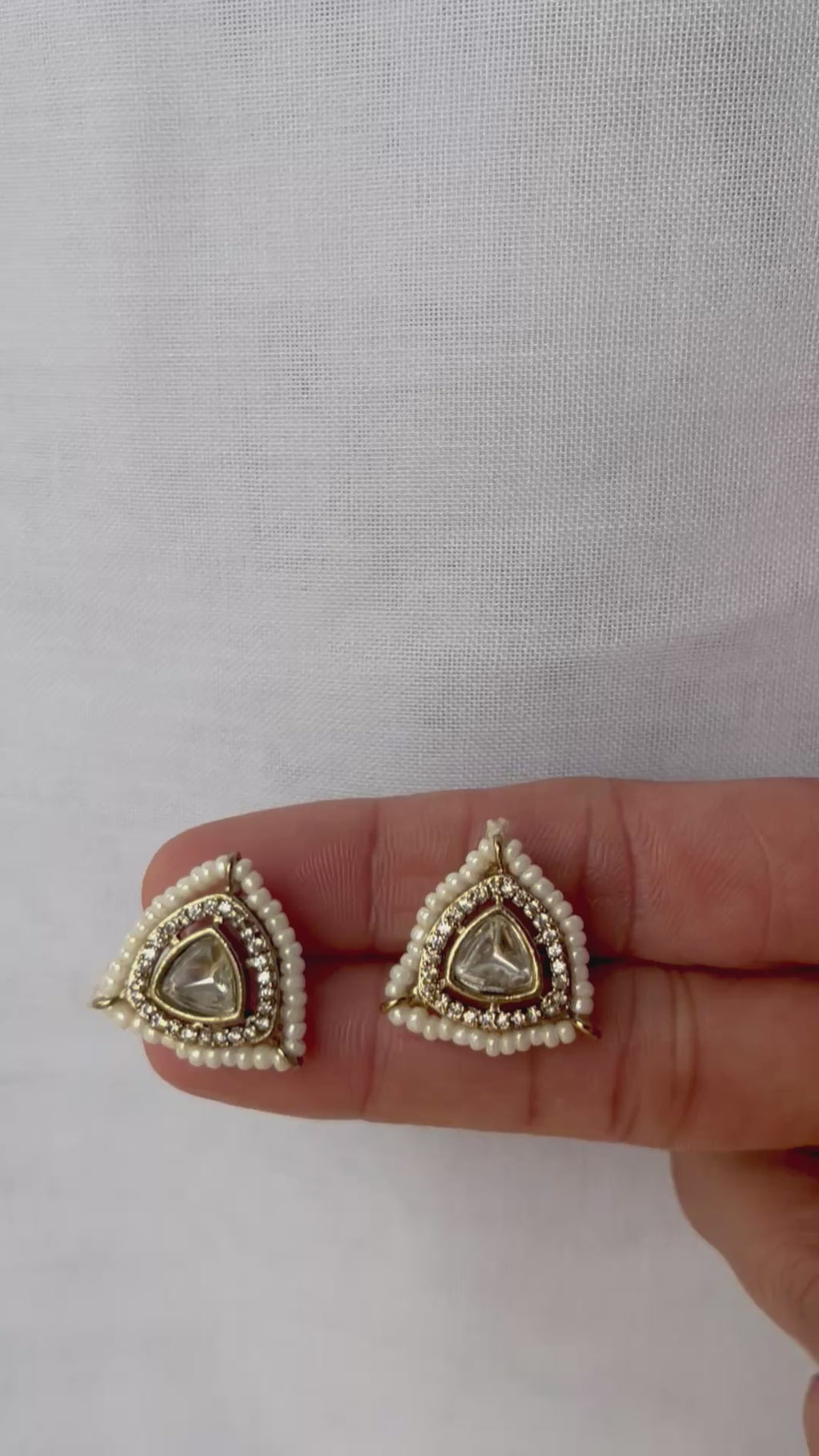Real Polki stone and meenakari Cow Hasli necklace set